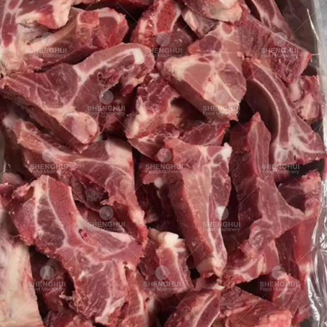 Equipo de procesamiento de carne de Sierra automática continua de cinco segmentos equipo de corte de carne congelada equipo de procesamiento de Alimentos